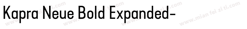 Kapra Neue Bold Expanded字体转换